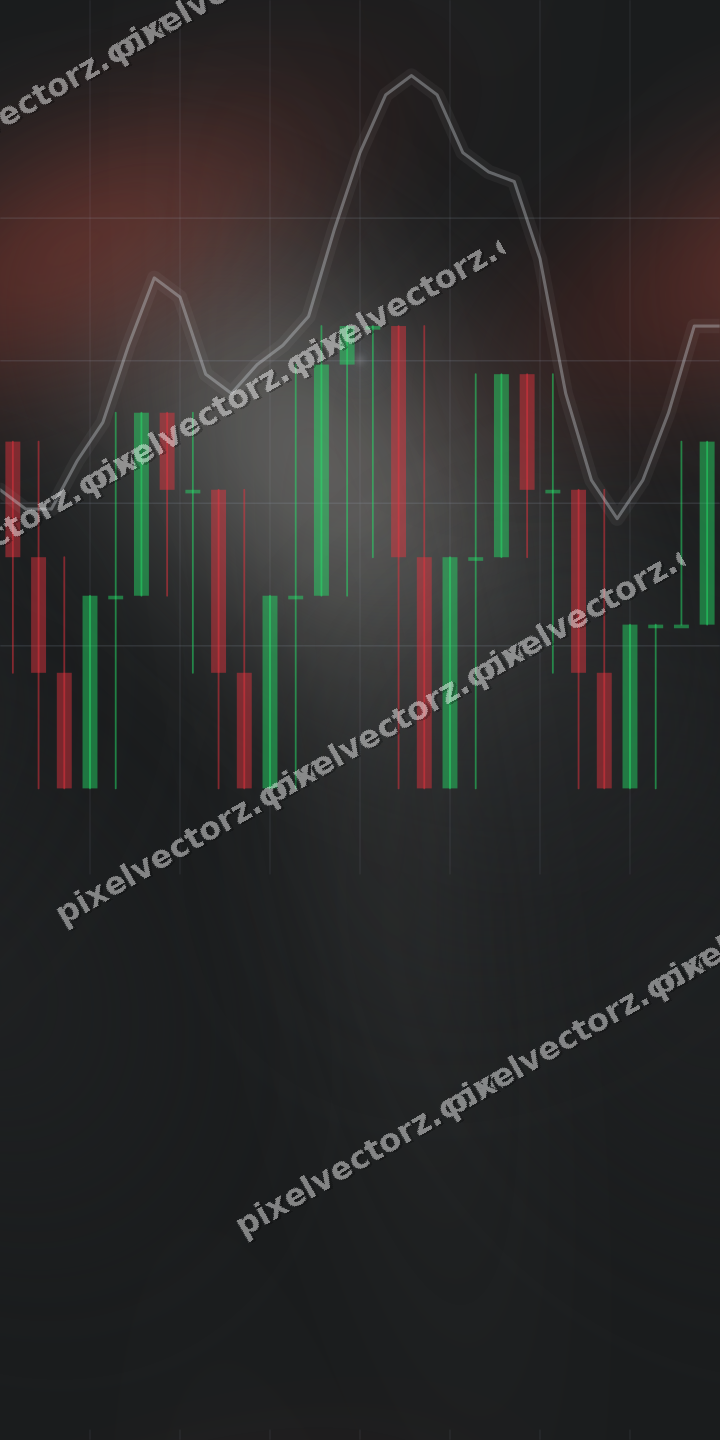 Nahtloser Neon Diagramm Hintergrund in Rot und Blassbernstein