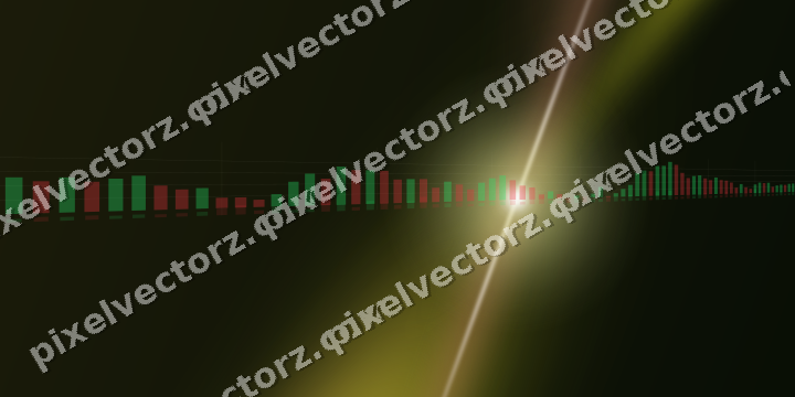 Leuchtender Neon Diagramm Hintergrund in Gelb und Rot
