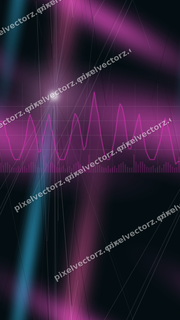 Nahtloser Neon Diagramm Hintergrund in Magenta und Violett