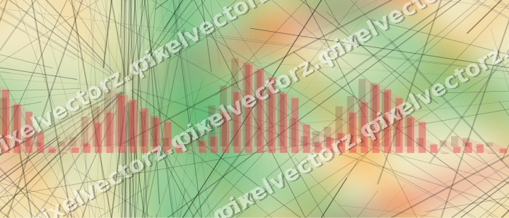 Nahtloser Pastell Diagramm Hintergrund in Rot und Orange