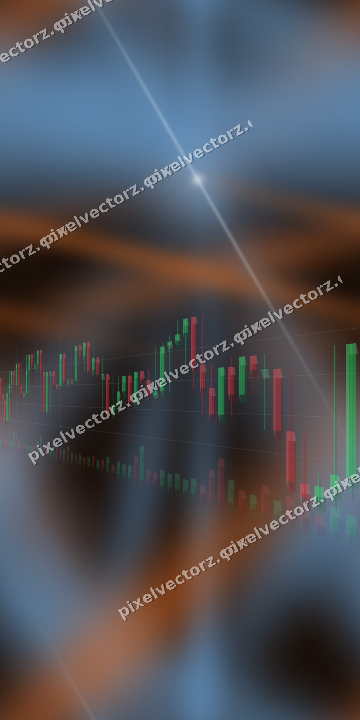 Nahtloser Neon Diagramm Hintergrund in Blau und Orange