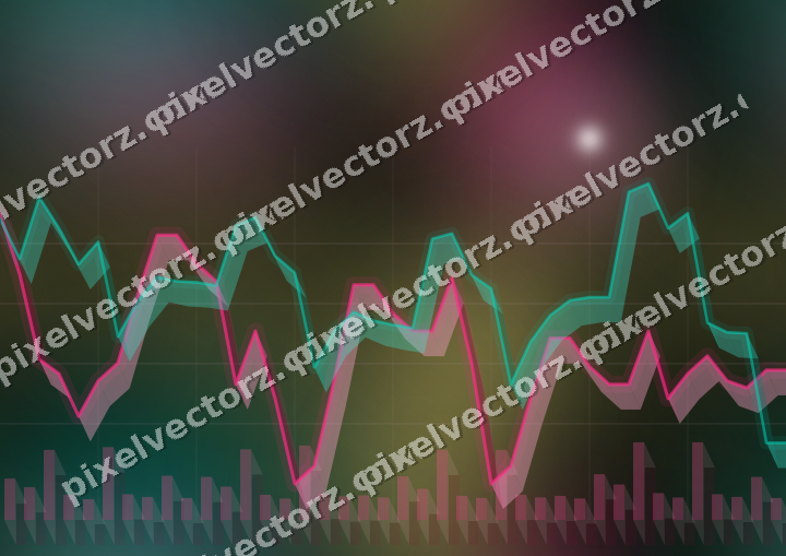 Nahtloser Neon Diagramm Hintergrund in Rosa und Orange