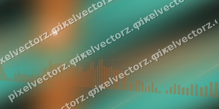 Nahtloser Neon Diagramm Hintergrund in Orange und Petrol
