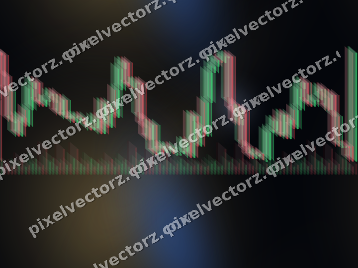 Nahtloser Neon Diagramm Hintergrund in Blau und Bernstein