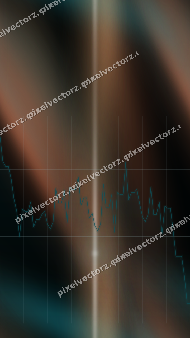 Nahtloser Neon Diagramm Hintergrund in Petrol und Orange