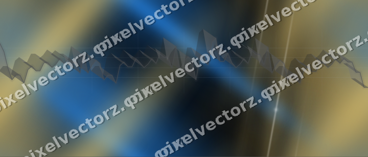 Nahtloser Neon Diagramm Hintergrund in Blau und Bernstein