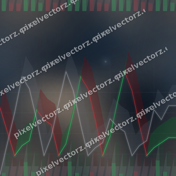 Nahtloser Neon Diagramm Hintergrund in Dunkelblau und Orange