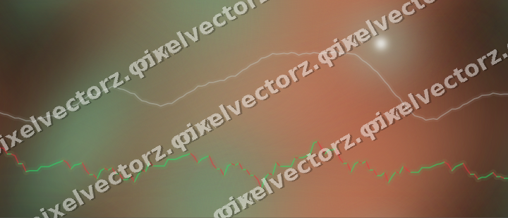Nahtloser Neon Diagramm Hintergrund in Grün und Orange