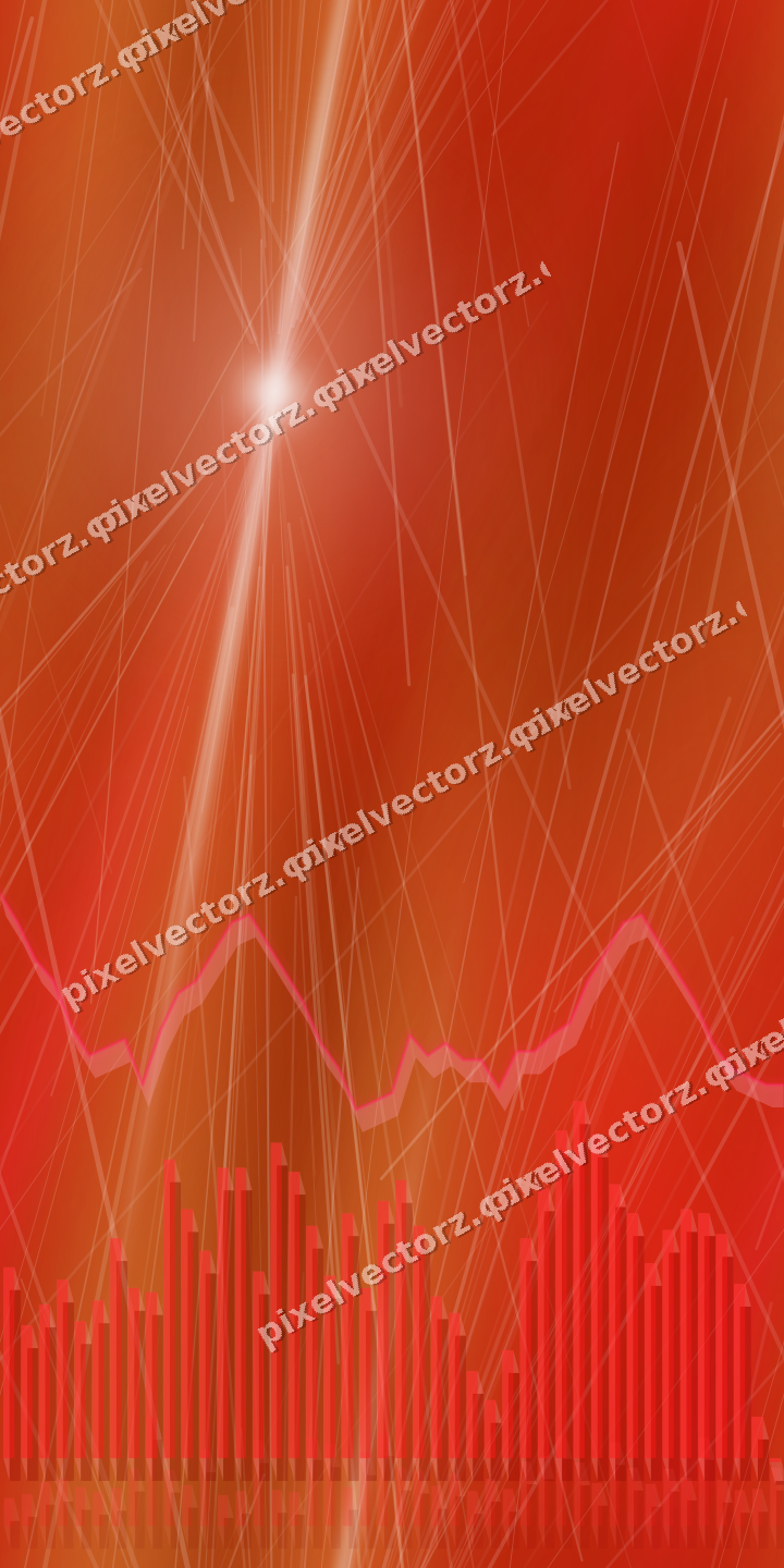 Nahtloser Neon Diagramm Hintergrund in Rot und Orange