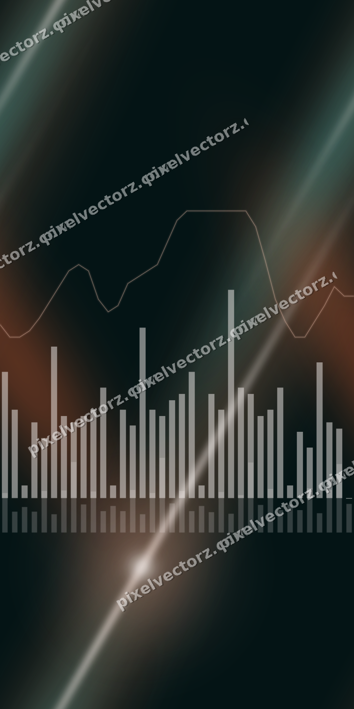 Nahtloser Neon Diagramm Hintergrund in Orange und Petrol