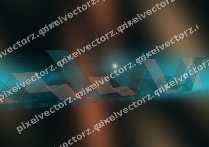 Nahtloser Neon Diagramm Hintergrund in Petrol und Orange