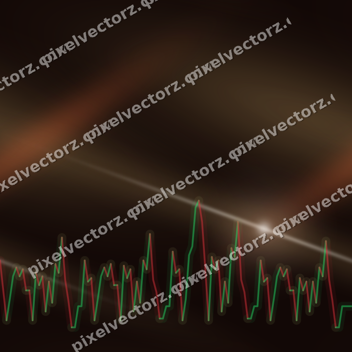 Nahtloser Neon Diagramm Hintergrund in Orange und Bernstein