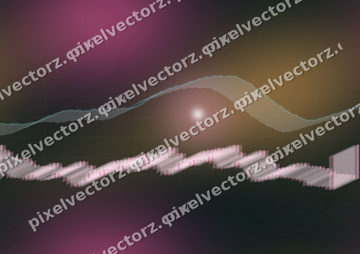 Nahtloser Neon Diagramm Hintergrund in Rosa und Türkis