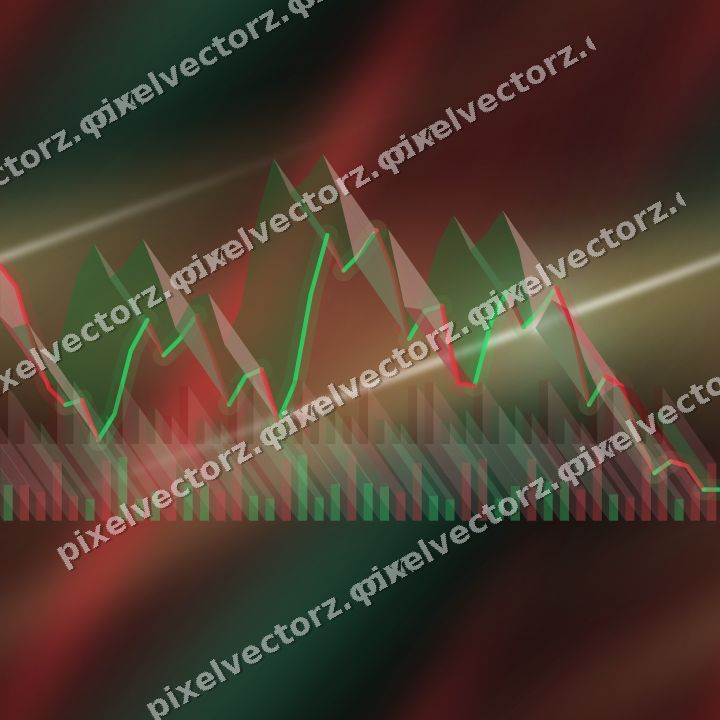 Nahtloser Neon Diagramm Hintergrund in Grün und Rot