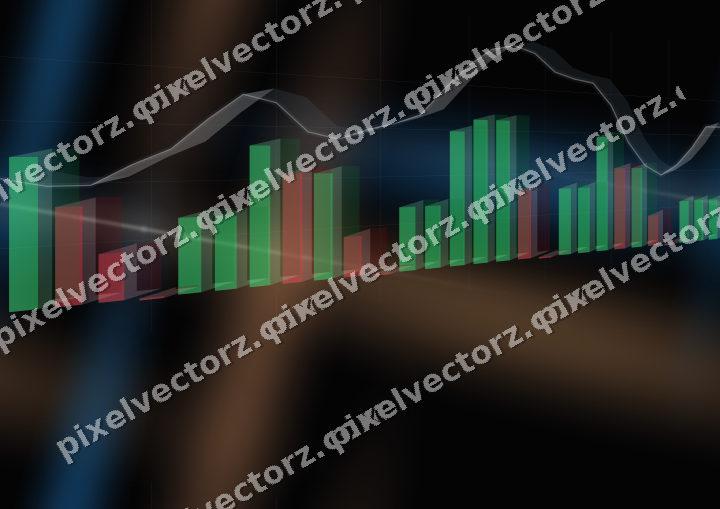 Nahtloser Neon Diagramm Hintergrund in Blau und Orange
