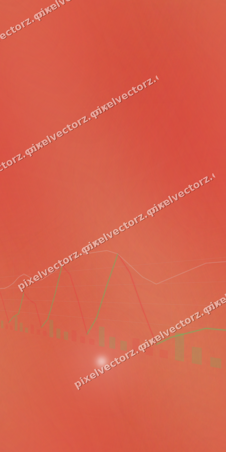 Nahtloser Neon Diagramm Hintergrund in Rot und Orange