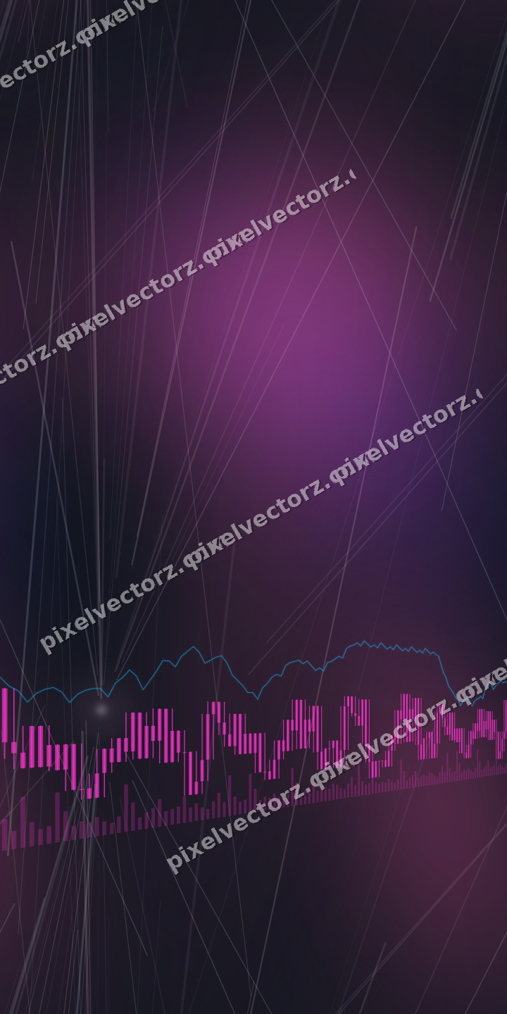 Nahtloser Neon Diagramm Hintergrund in Magenta und Violett