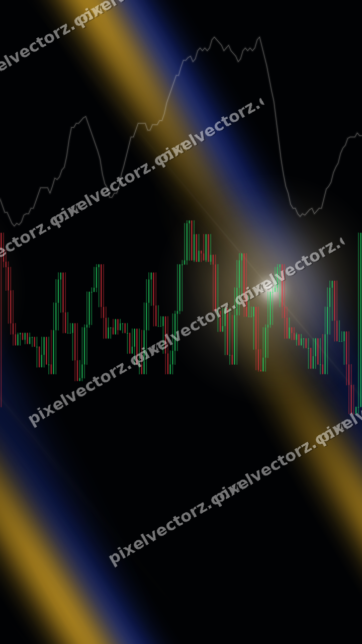 Nahtloser Neon Diagramm Hintergrund in Bernstein und Blau