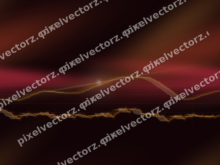 Nahtloser Neon Diagramm Hintergrund in Orange und Bernstein