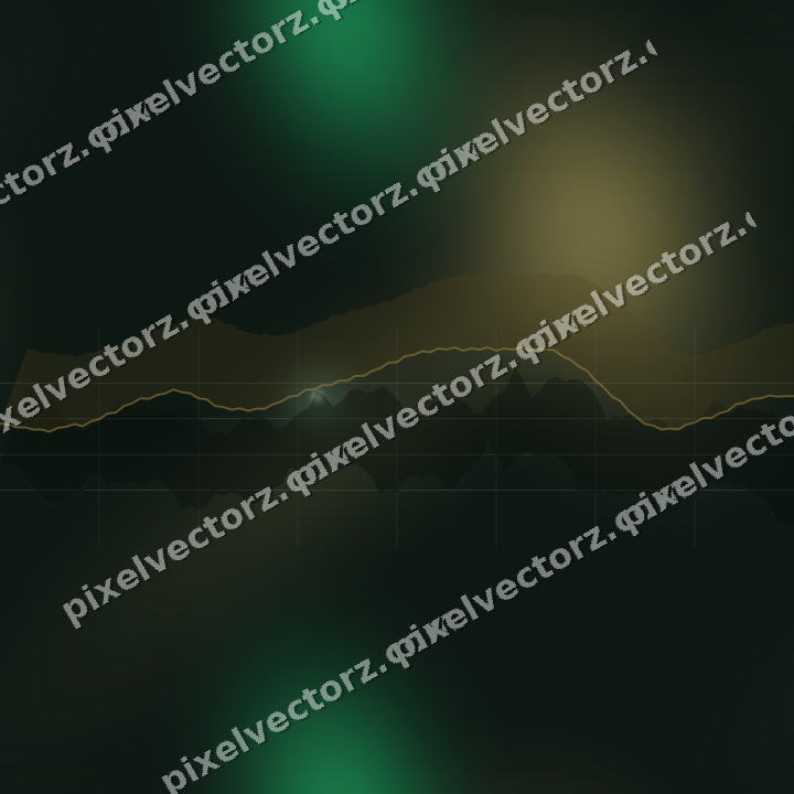 Nahtloser Neon Diagramm Hintergrund in Grün und Bernstein