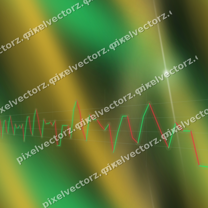 Nahtloser Neon Diagramm Hintergrund in Grün und Bernstein