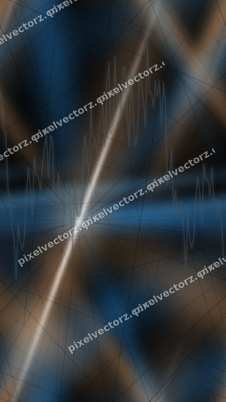 Nahtloser Neon Diagramm Hintergrund in Blau und Orange