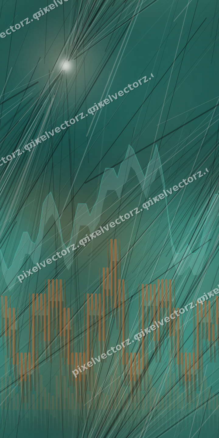 Nahtloser Neon Diagramm Hintergrund in Orange und Petrol