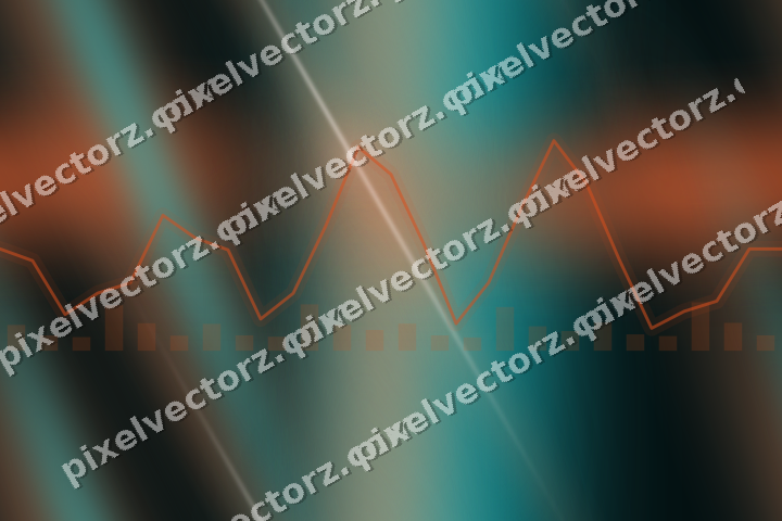 Nahtloser Neon Diagramm Hintergrund in Orange und Petrol