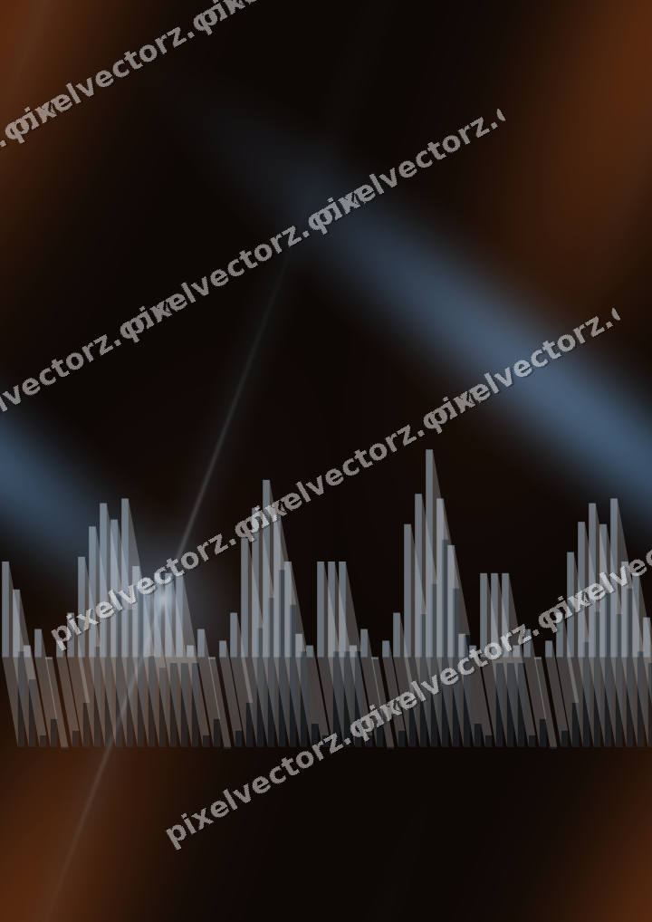 Nahtloser Neon Diagramm Hintergrund in Blau und Orange