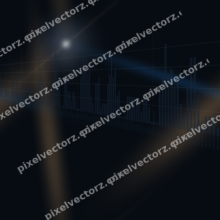 Nahtloser Neon Diagramm Hintergrund in Blau und Orange