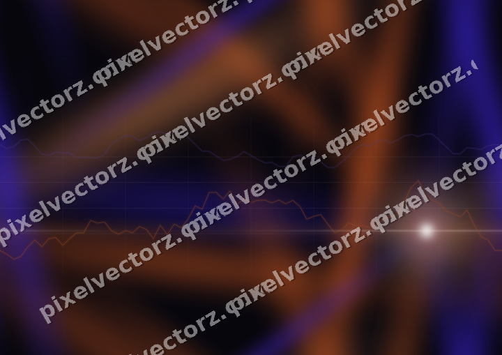 Nahtloser Neon Diagramm Hintergrund in Orange und Blau