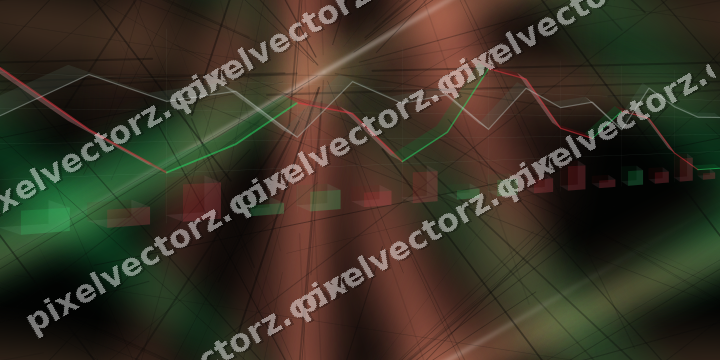 Nahtloser Neon Diagramm Hintergrund in Grün und Rot