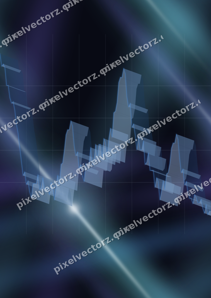 Nahtloser Neon Diagramm Hintergrund in Blau und Türkis