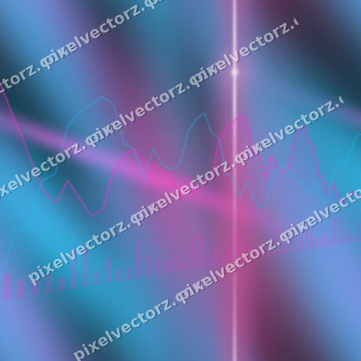 Nahtloser Neon Diagramm Hintergrund in Magenta und Violett