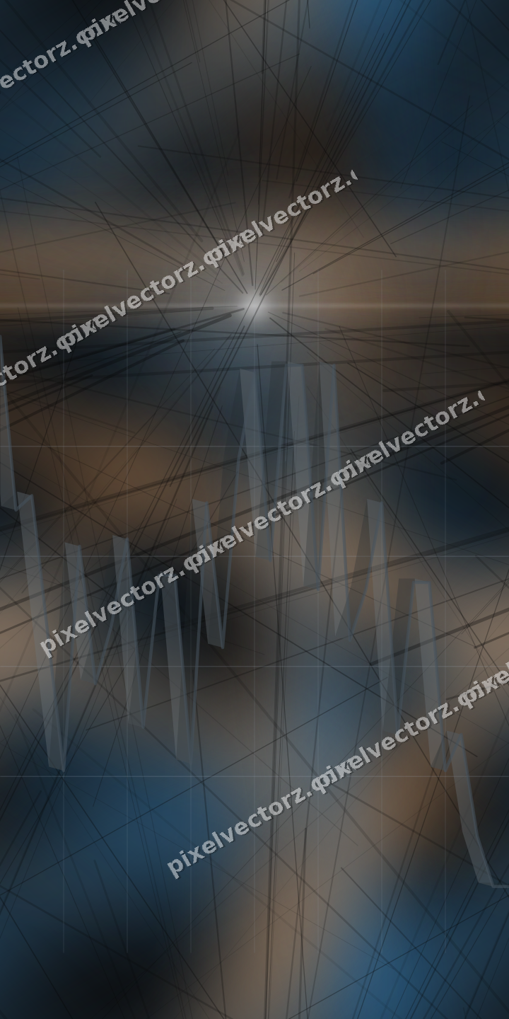 Nahtloser Neon Diagramm Hintergrund in Blau und Orange