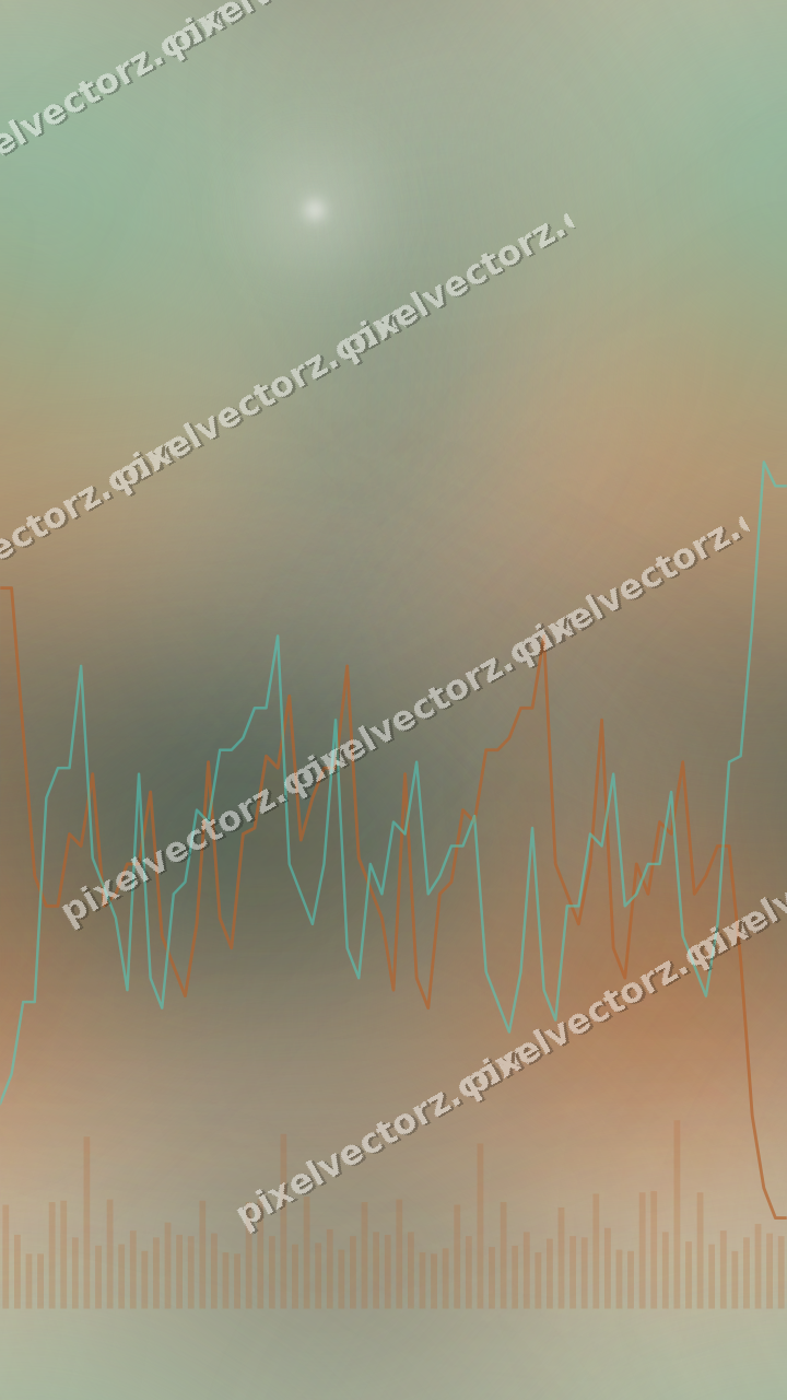 Nahtloser Pastell Diagramm Hintergrund in Orange und Petrol