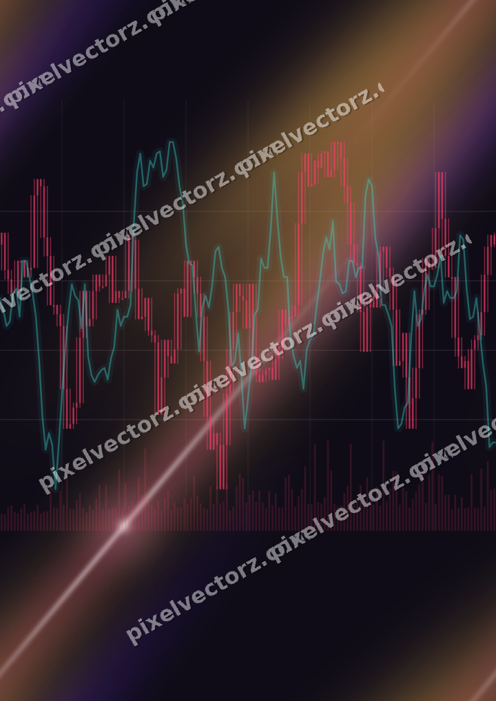Nahtloser Neon Diagramm Hintergrund in Rosa und Bernstein