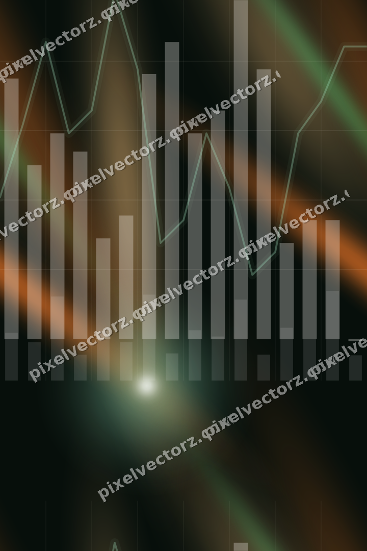 Nahtloser Neon Diagramm Hintergrund in Grün und Orange