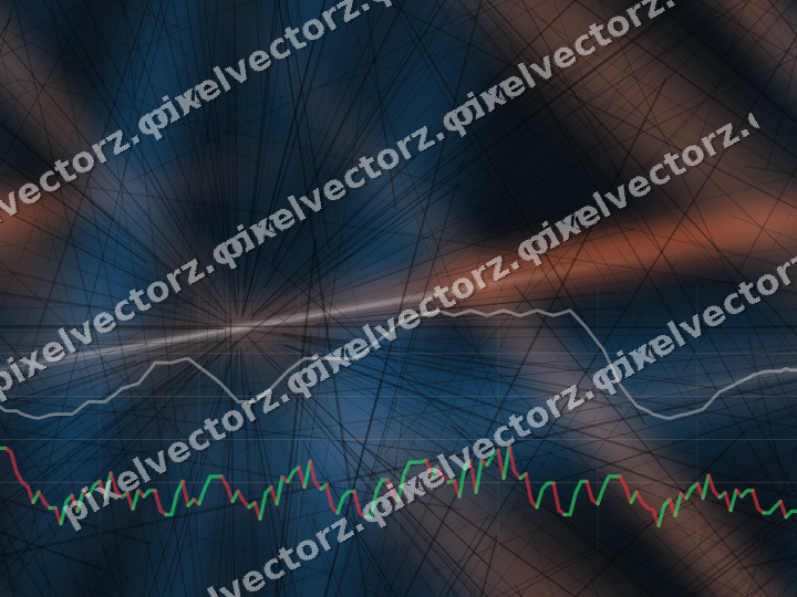 Nahtloser Neon Diagramm Hintergrund in Orange und Türkis