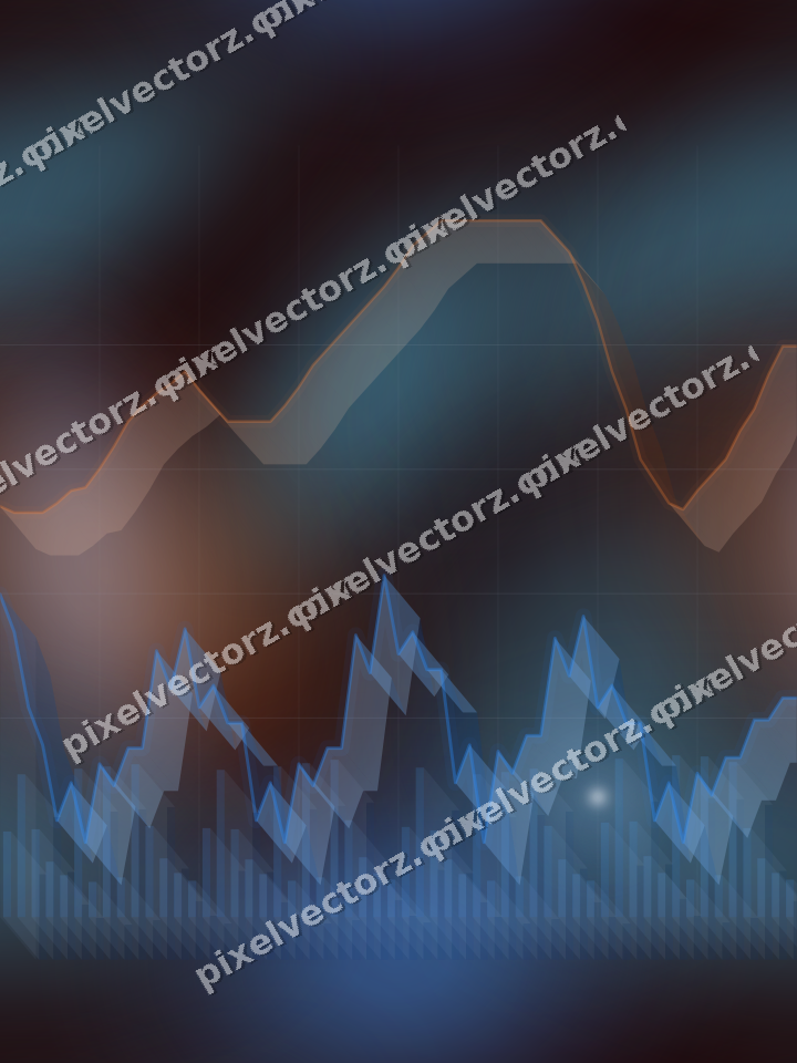 Nahtloser Neon Diagramm Hintergrund in Blau und Rot