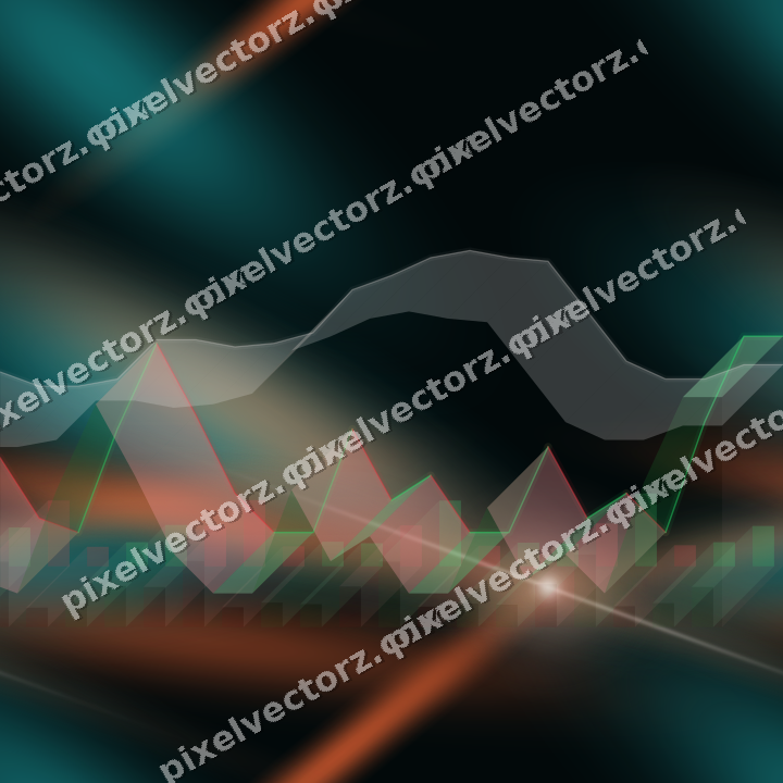 Nahtloser Neon Diagramm Hintergrund in Orange und Petrol