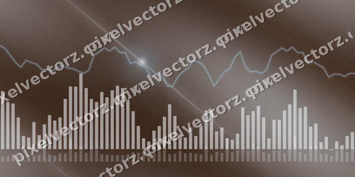 Nahtloser Neon Diagramm Hintergrund in Blau und Orange