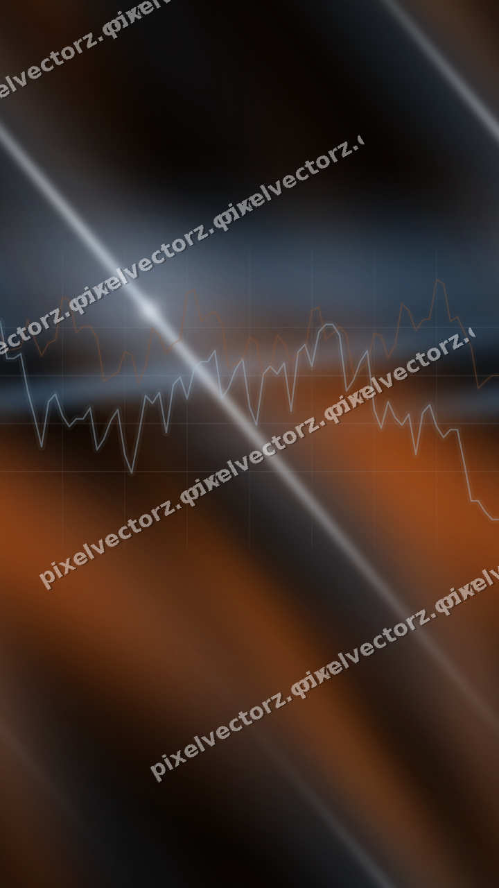Nahtloser Neon Diagramm Hintergrund in Blau und Orange
