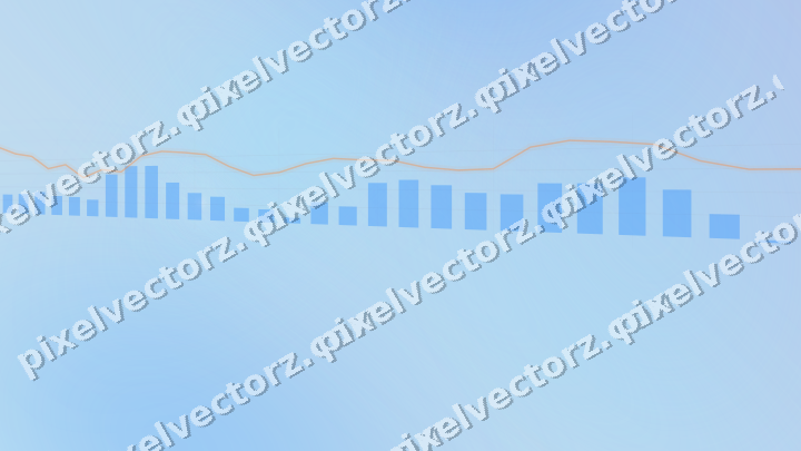 Zarter Pastell Diagramm Hintergrund in Blau und Rot