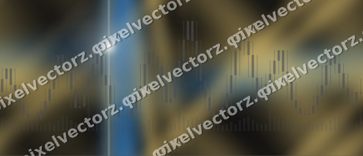 Nahtloser Neon Diagramm Hintergrund in Blau und Bernstein