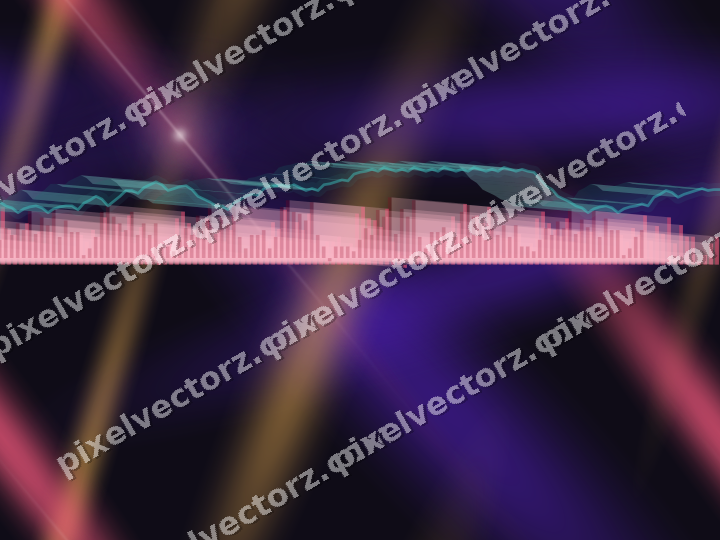Nahtloser Neon Diagramm Hintergrund in Rosa und Bernstein