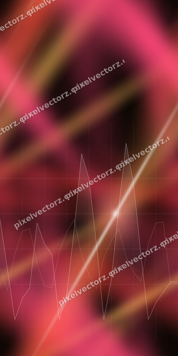 Nahtloser Neon Diagramm Hintergrund in Rot und Orange