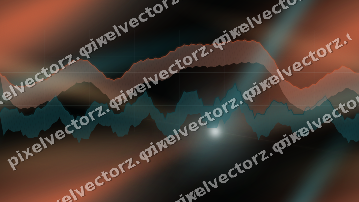 Nahtloser Neon Diagramm Hintergrund in Petrol und Orange