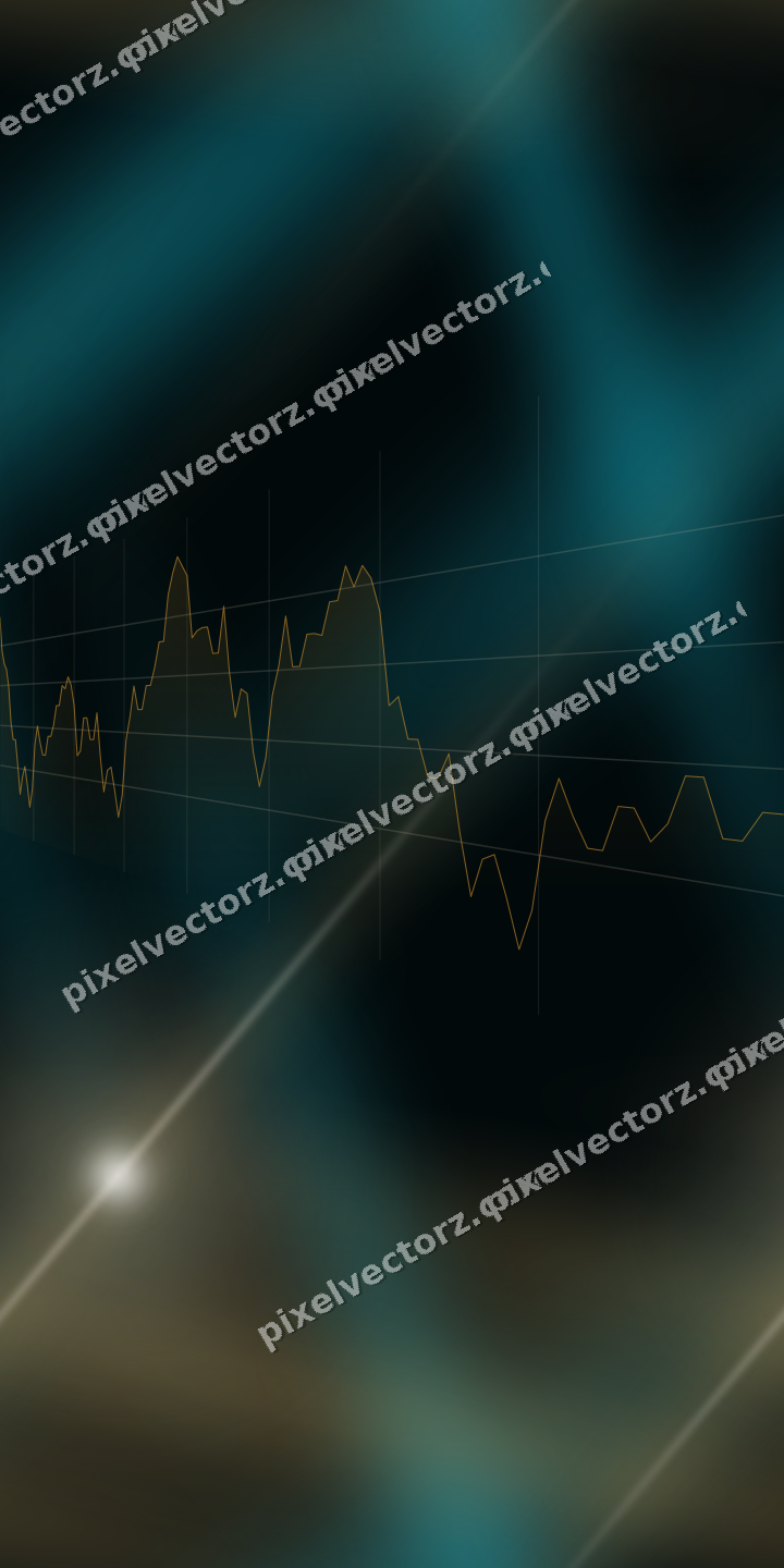 Nahtloser Neon Diagramm Hintergrund in Bernstein und Petrol