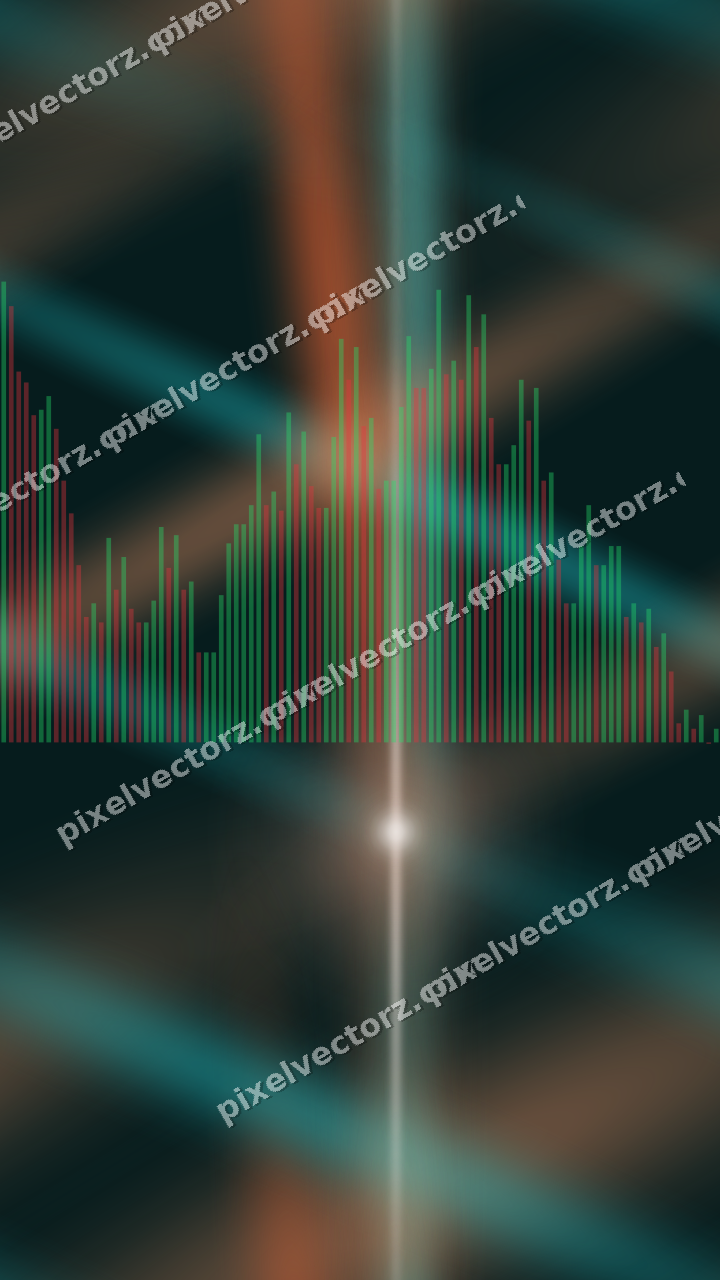 Nahtloser Neon Diagramm Hintergrund in Orange und Petrol